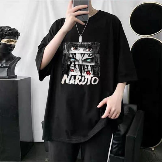 Unisex Naruto Oversized T-Shirt with Sasuke & Gaara Graphics for Anime Fans - Premium  from DCloth Designs - Just $39! Shop now at DCloth Designs 