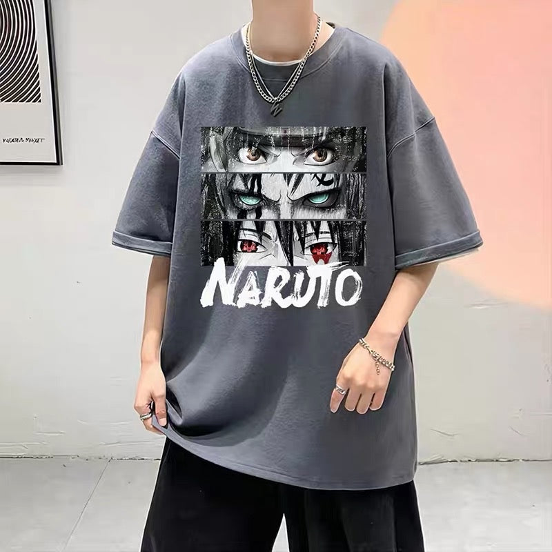 Unisex Naruto Oversized T-Shirt with Sasuke & Gaara Graphics for Anime Fans - Premium  from DCloth Designs - Just $39! Shop now at DCloth Designs 