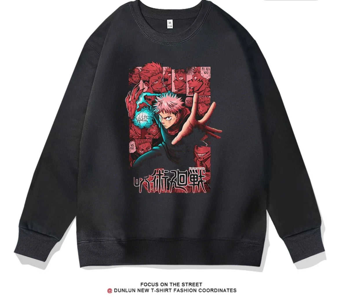 Jujutsu Kaisen Yuji and Sukuna Sweatshirt and Hoodie| Jujutsu Kaisen Fans and Merch to Collect - Premium  from DCloth Designs - Just $39! Shop now at DCloth Designs 