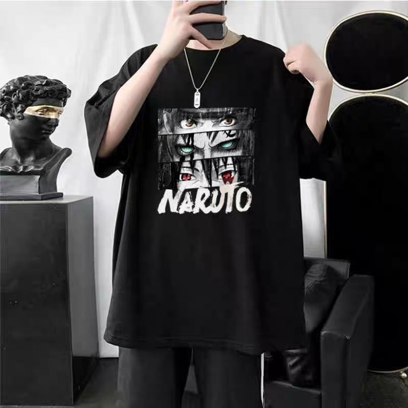 Unisex Naruto Oversized T-Shirt with Sasuke & Gaara Graphics for Anime Fans - Premium  from DCloth Designs - Just $39! Shop now at DCloth Designs 