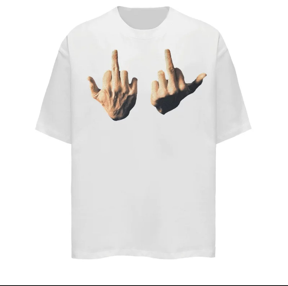 Tiktok Trending Middle Finger T-Shirt| Stylish | Fashion - Premium  from DCloth Designs  - Just $39! Shop now at DCloth Designs 