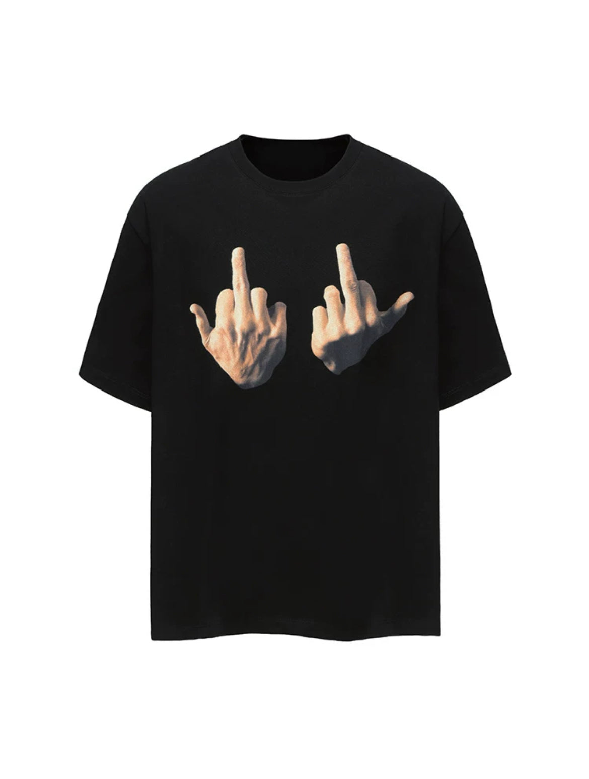 Tiktok Trending Middle Finger T-Shirt| Stylish | Fashion - Premium  from DCloth Designs  - Just $39! Shop now at DCloth Designs 