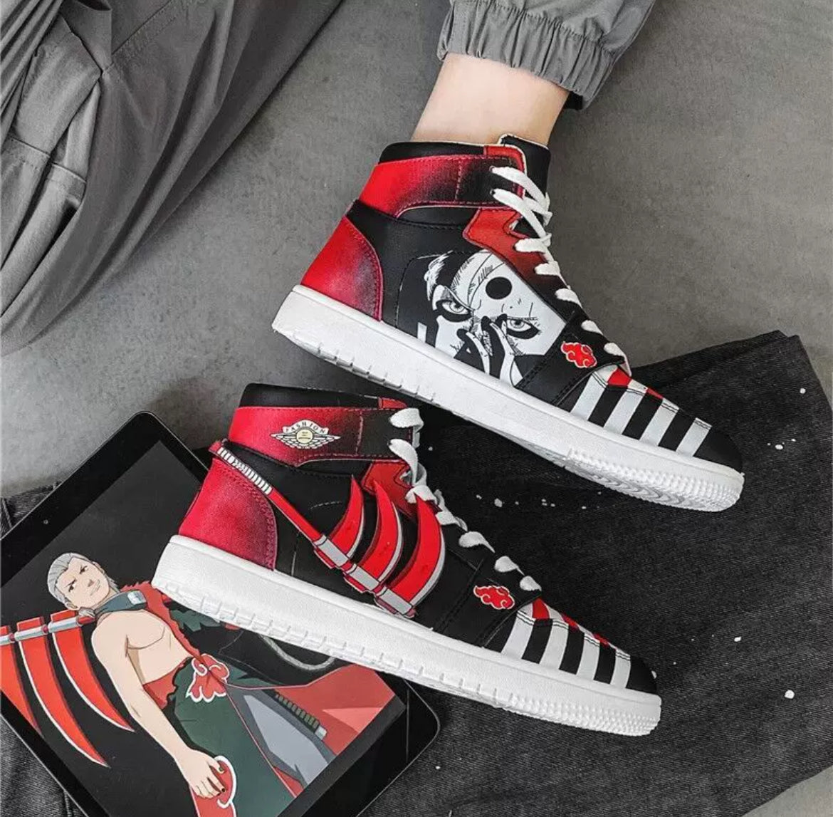 Naruto Anime Sneakers - Unisex Ninja Style Footwear for Fans - Premium  from DCloth Designs - Just $50! Shop now at DCloth Designs 