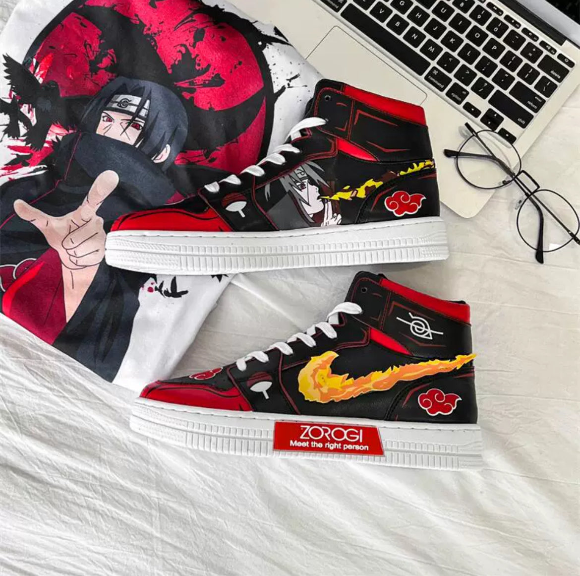 Naruto Anime Sneakers - Unisex Ninja Style Footwear for Fans - Premium  from DCloth Designs - Just $50! Shop now at DCloth Designs 