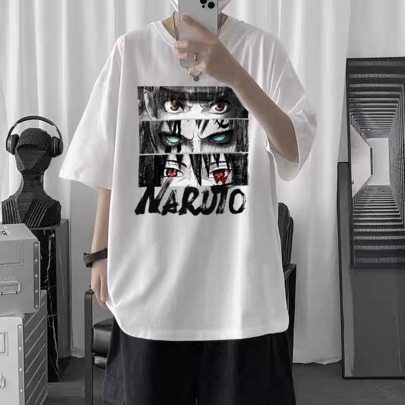 Unisex Naruto Oversized T-Shirt with Sasuke & Gaara Graphics for Anime Fans - Premium  from DCloth Designs - Just $39! Shop now at DCloth Designs 