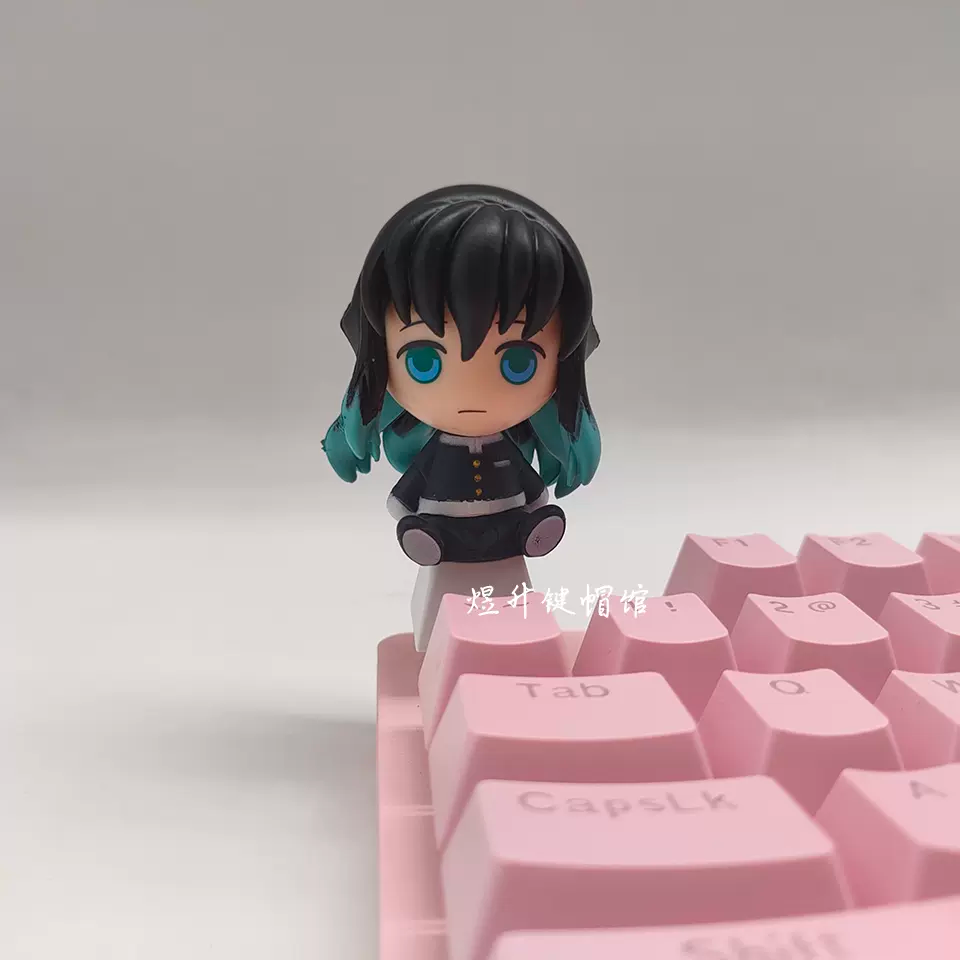 Demon Slayer Kanroji Mitsuri 3D Keycaps - Translucent Anime Design for Mechanical Keyboards - Premium  from DCloth Designs - Just $15! Shop now at DCloth Designs 