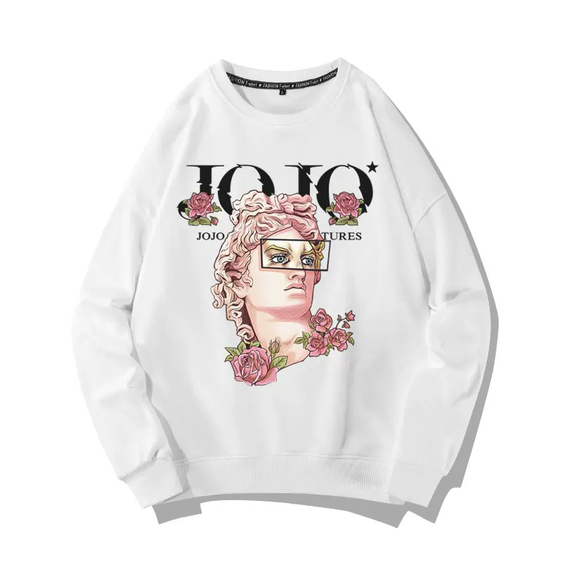 JOJO's Bizarre Adventure Collaborative Hoodie Japanese Anime Cartoon Print Fashion Loose Thin Fleece Jacket - Premium  from My Store - Just $50! Shop now at DCloth Designs 