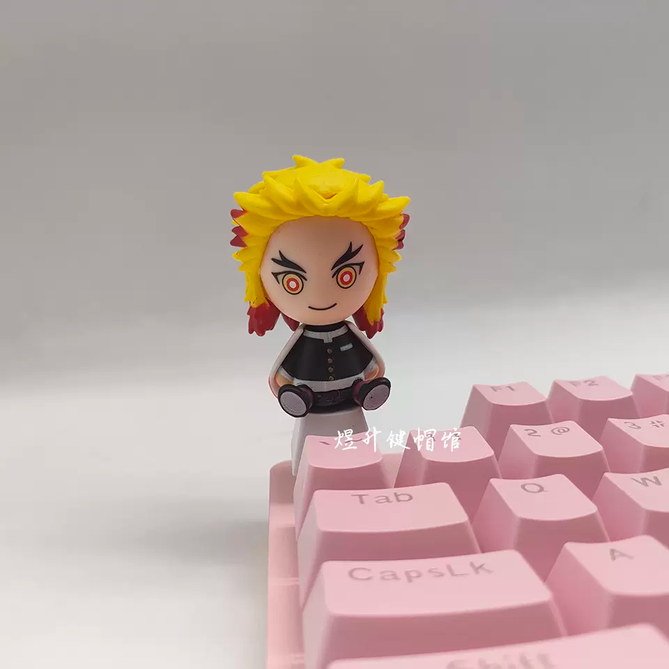 Demon Slayer Kanroji Mitsuri 3D Keycaps - Translucent Anime Design for Mechanical Keyboards - Premium  from DCloth Designs - Just $15! Shop now at DCloth Designs 