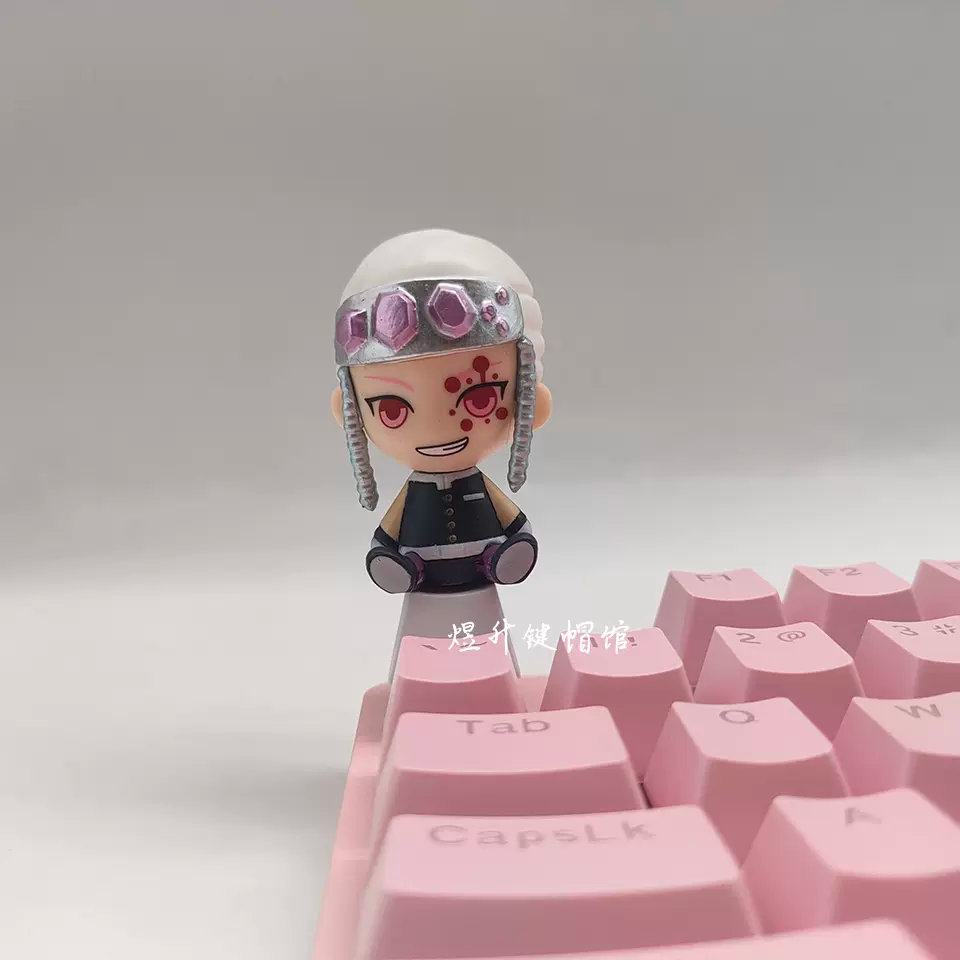 Demon Slayer Kanroji Mitsuri 3D Keycaps - Translucent Anime Design for Mechanical Keyboards - Premium  from DCloth Designs - Just $15! Shop now at DCloth Designs 