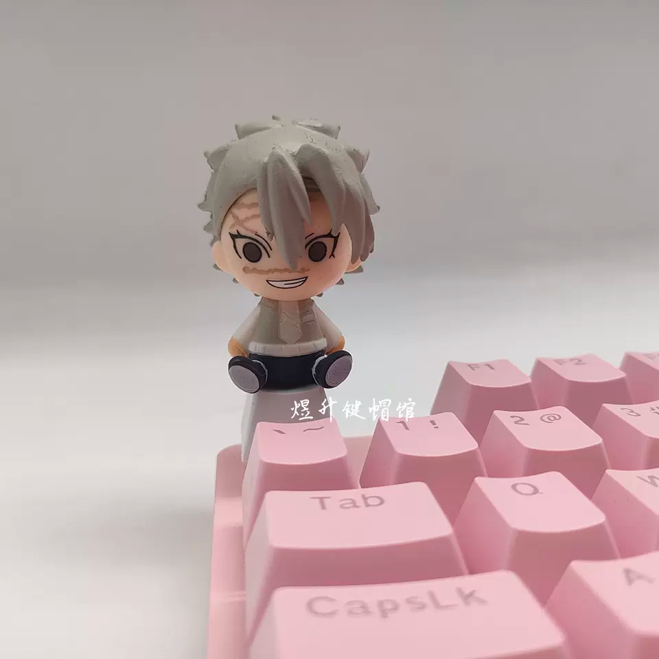 Demon Slayer Kanroji Mitsuri 3D Keycaps - Translucent Anime Design for Mechanical Keyboards - Premium  from DCloth Designs - Just $15! Shop now at DCloth Designs 