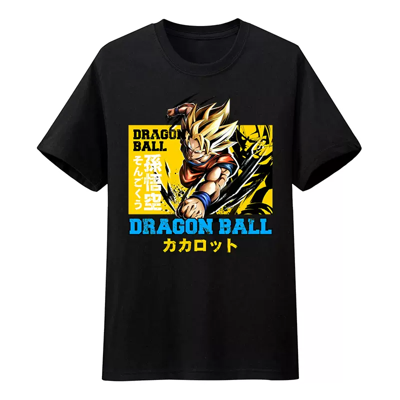 Dragon Ball Z T-Shirt Goku Vegeta Anime Movie Edition Trendy Brand Couple's Outfit Student Anime Pure Cotton Short Sleeve - Premium  from DCloth Designs - Just $39! Shop now at DCloth Designs 