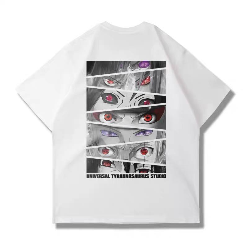 Unisex Naruto Anime Oversized T-Shirt with Sharingan & Rinnegan Graphics - Premium  from DCloth Designs - Just $39! Shop now at DCloth Designs 